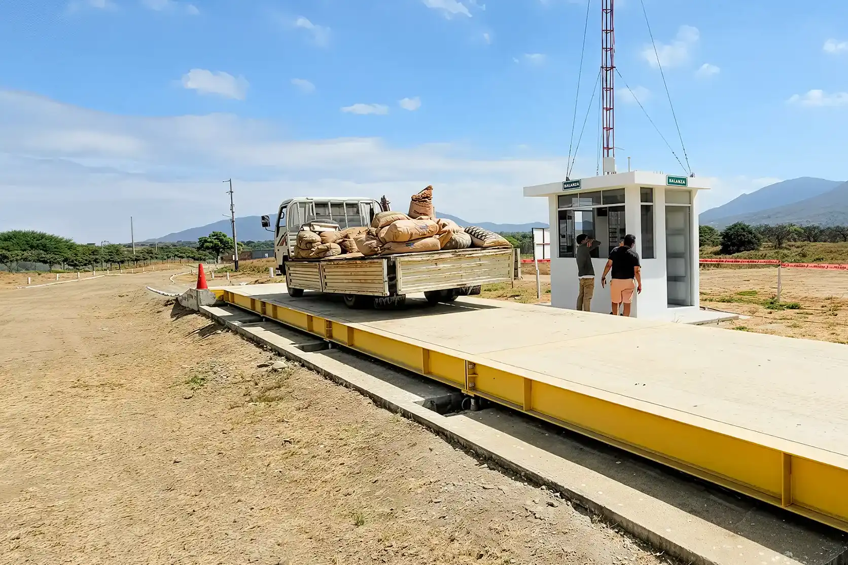 pesaje camion mineral piura